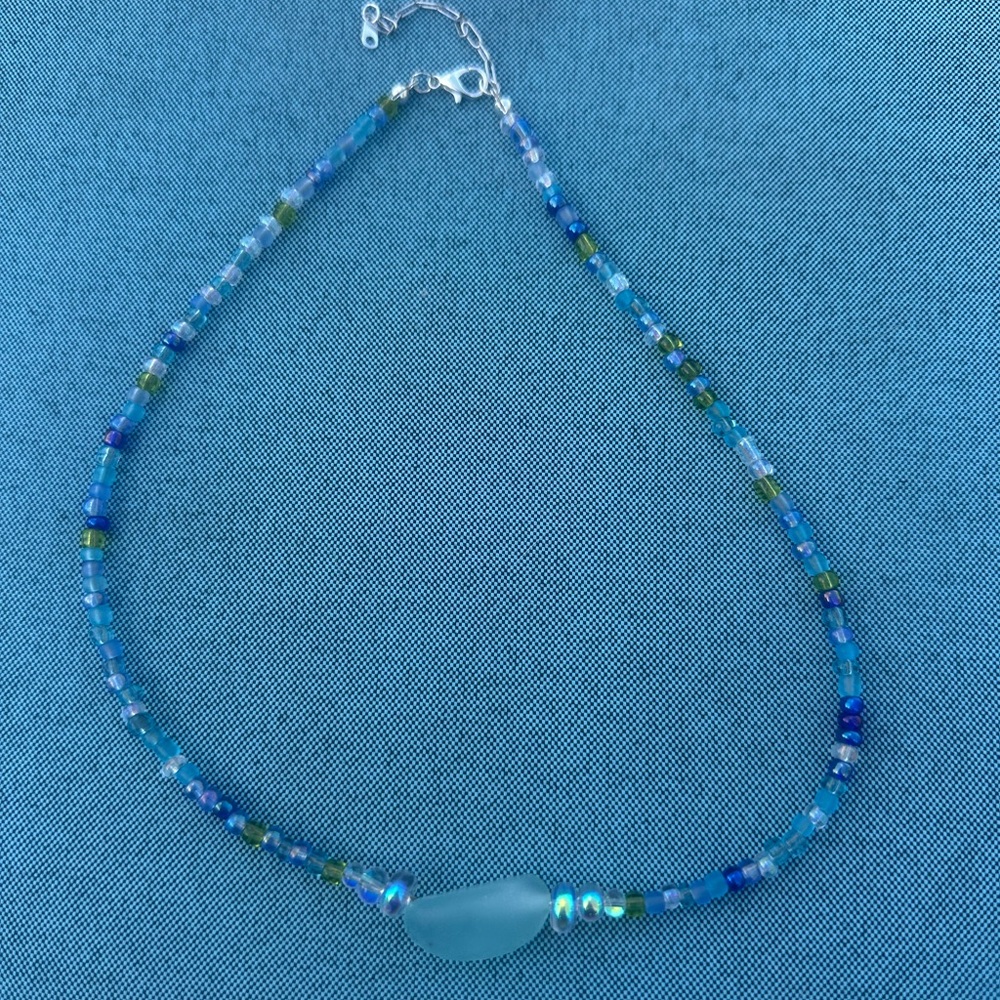 Blue Beaded Necklace